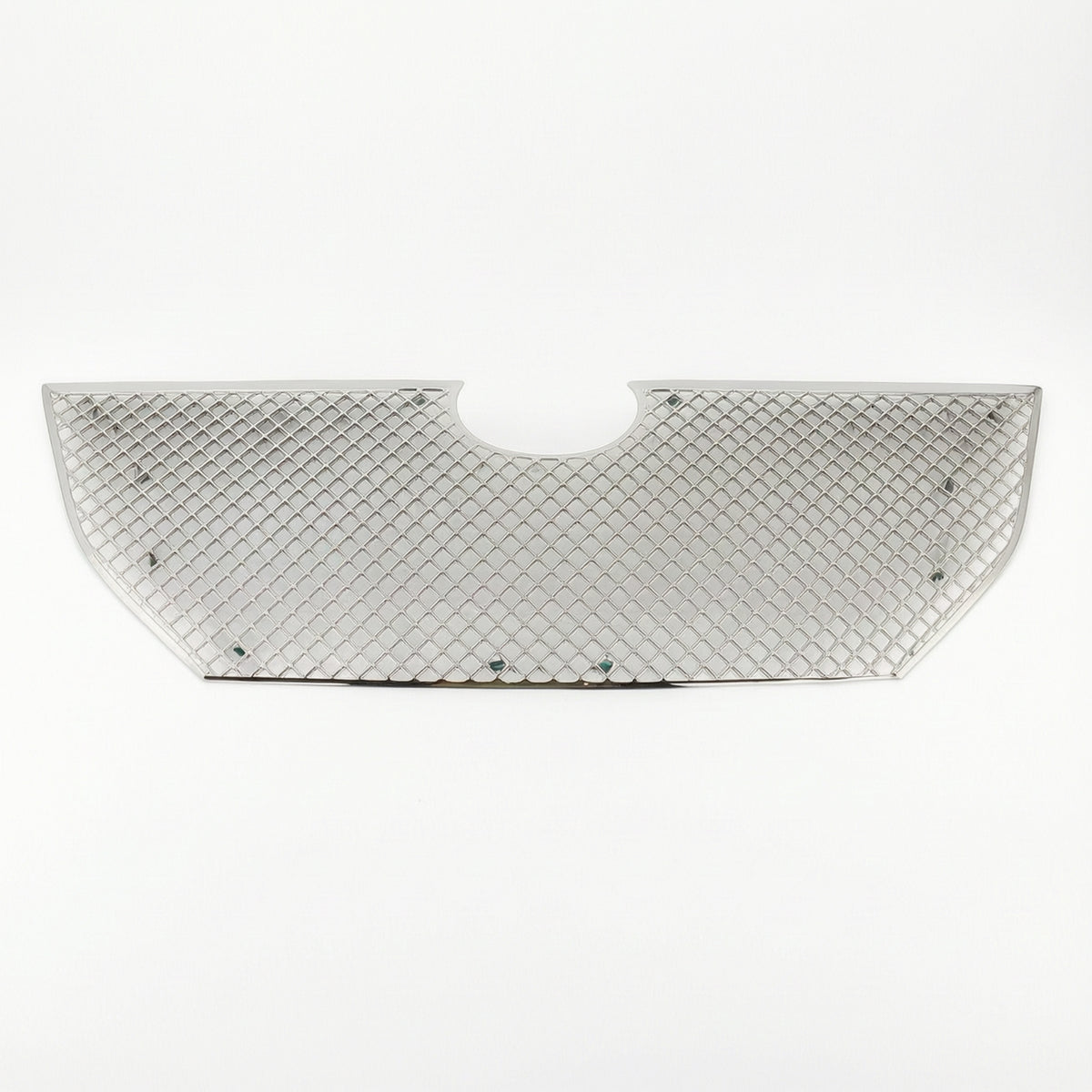 Front Grille Insert Electroplated Grille Frame with Mesh Long-Lasting
