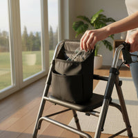 Folding Walkers Organizer Convenient Bag to Attach Walkers Hanging Storage Bag Hands Mobility Aid Organizer for Elderly, Seniors, Home Care, Hospital