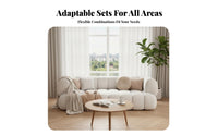 Nordic and aesthetic Armless low-height Couch Minimalist Design Armless 2-Seater Settee Sturdy Construction Sofa velvety texture for Apartment Dwellers, Interior Designers, spa, Reception Area, Bedroom, Entryway