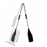 2 Pieces Inflatable Boat Oars Aluminum Boat Oars High Toughness Detachable Paddles for Outdoor