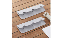 2 Pieces High Strength Inflatable Boat Seat Hook Long-Lasting PVC Boat Seat Clip Boating Hardware Anti-Aging
