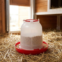 Automatic Siphon Waterer for Chickens, Thickened Polymer Bucket, For Family Chicken Coop and Small Backyards