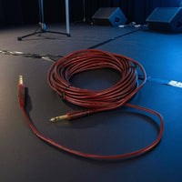 Coiled 6.35 Mm Instrument Cable Gold Tips 6.35 Mm Audio Cable Metal Plugs Insulated