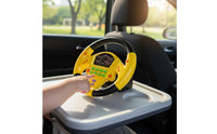 Steering Wheel Toy with Large Base Compact Kids Steering Wheel Toy for Young Children, Little Drivers, Car Rides, Nursery