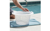 Durable Construction Pool Skimmer Filter Basket Reinforced Grid Pool Skimmer Basket Clog Avoidance Leaf Debris Catcher Deformation Resistant