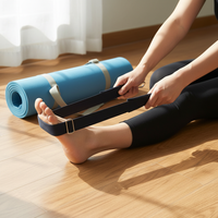 Yoga Pilates Foot Strap for Cadillac and Core Beds, Ankle Cuff with Hook