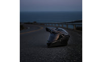 Lightweight Carbon Fiber Helmet | Aerodynamic, Helmet with Peak Visor, for Motorcycling