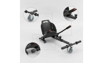 Compact Kart Frame with Seat Padded Drift Kart Chassis for Garage Projects