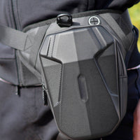 Motorcycle Thigh Pack Hard Shell Motorcycle Thigh Bag Adjustable Leg Fanny Pack for Bikers