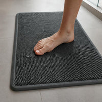 Diatomaceous Earth Absorbent Bath Mat Non-Slip Memory Foam or Rubber Backing for Bathroom Entryway