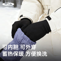 冬季保暖手套滑雪内胆手套防寒户外骑车登山防风防滑触屏抗菌DB76