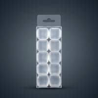Gifts for Her and Gifts for Him, Reusable Chiller Cube Set with 10 PE Material Square Shapes, Kitchen Gadgets for Home Bar, Party Supplies