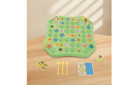 Interactive Flip Match Board Game Hands-on Matching Game with Chips Portable Toy Safe for Playroom