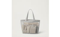 Mesh Tote Bag Large Mesh Bag with Pocket Translucent Breathable for Shopping, Swimming