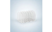 Detachable Mesh Organizer with Seven Sections Upright Vertical File Sorter Metal Mesh File Folder Stand Modern for Professionals