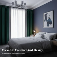 Room Darkening Blackout Curtain 95% Light Blocking Grommet Top Blackout Curtain Thermal Insulated Window Covering Energy Saving for Rotating Workers, Homeowners, Parents, Bedroom, Balcony, Nursery, Sliding Door