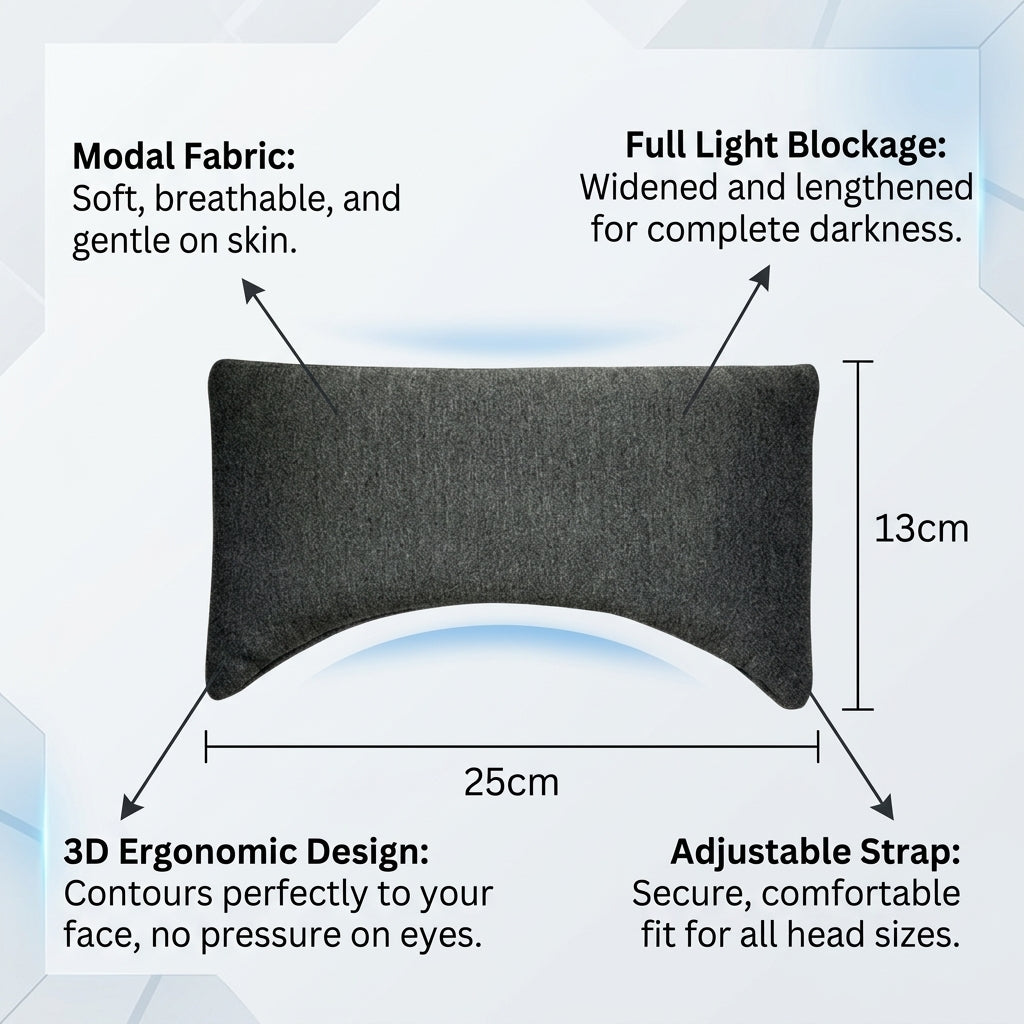 Modal Sleep for Women, Extended Coverage with Adjustable Strap, Breathable Material for Meditation Practitioners