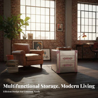 Retro Airplanedesign Aestheticdesign Sideboard Riveted Features Living Room Credenza Multi-Functional Sturdy Construction