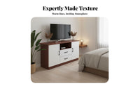 Versatile Use TV Stand Wide Tabletop Modern TV Stand Sturdy Construction Media Cabinet with Storage Easy to Clean for Bedroom