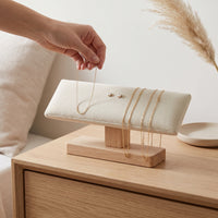 Velvet Jewelry Display Stand for Bracelets and Necklaces, Ins Style Storage Pillow