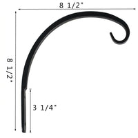 Bird Feeders and Hanging Basket Bracket for Hanging Plant, Heavy Duty Wall Bracket for Garden Decoration, Steel Hanging Basket Brackets Outdoor
