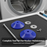 Long-Lasting Washing Machine Bearing Puller Set Heavy Duty Drum Washer Bearing Extractor High Strength Washing Machine Clutch Repair Tool Heat-Treated Parts for Maintenance Workers, Professionals, DIY Enthusiasts, Workshop