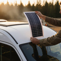 Lightweight 10W Solar Panel Charger Built-in Smart Charge Controller 12V Solar Charging Kit Waterproof High-Performance Monocrystalline for Camping