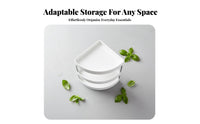 Space-Saving 3-Tier Corner Shelf Multi-Purpose 3-Tier Corner Organizer Drainage Holes Cosmetic Rack Safety Guardrails for Makeup Users, Dermal Regimen Enthusiasts, Kitchen, Bathroom, Countertop, Dressing Table