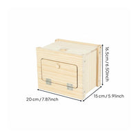 Solid Wood Wooden Bird Hatching Box Warm and Secure Pet Supply Includes Perch for Aviary