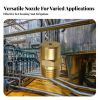 Brass Solid Cone Nozzle Versatile High Pressure Spray Nozzle Resistant High Pressure Spray Head for Farmers, Humidification, Irrigation