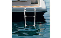 Stainless Steel Folding Boat Ladder Non-Slip Side Mount Transom Ladder Heavy Duty Marine Hardware for Yacht