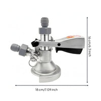 Stainless Steel Keg Coupler Metal Housing Keg Dispenser Black Beverage Equipment for Dispensing System