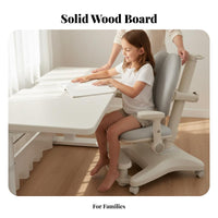 2 Pieces Kids Desk and Chair Set Height Adjustable Study Desk Stable & Sturdy Height Adjustable Study Table for Home, Bedroom, Playroom