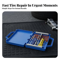 Portable Tubeless Tire Plug Kit Sturdy Car Puncture Repair Kit Easy to Use for Roadside, Travel