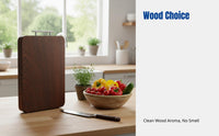 Ebony Wood Chopping Board, Antibacterial, Microbial-Resistant, Durable Kitchen Cutting Board, Home Cooking Essential