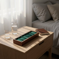 6-Slot Watch Display Tray Cloth-linedLined Watch Tray Scratch-Resistant Soft for Men, Dresser