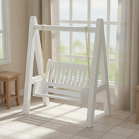 1:12 Dollhouse Swing Refined White Dollhouse Swing Even Surface