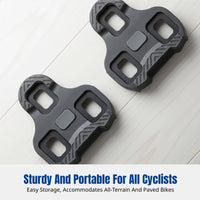 Bike Pedal Cleat, TPU Anti-Slip Lock Plate, Three-Float Angle, Universal Cycling Gear