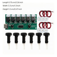 DC 5V Six-Jet Humidifier Module 6 Jacks USB Humidifier Control Board Push Button Atomization Control Board Green PCB