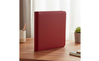 PU Leather Card Case Water-Resistant Zippered Card Binder Large Capacity Collection Book Dustproof 12-Pocket Zip Binder