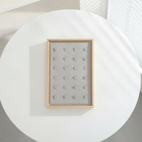 Jewelry Display Rack Rectangular Jewelry Holder with Padded Panel Band Display Tray for Vanity