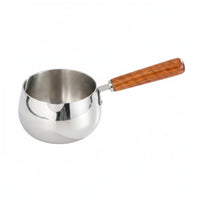 Infant Nutrition Pot Cooking Pot Non-Coated Stainless Steel Milk Heating Easy to Clean Mini Saucepan with Pour Spout for Parents, Infants