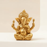 Ornate Deity Figurine Traditional Elephant Figurine Carved Elephant Statue Decorative for Desk, Shelf