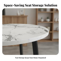 Nesting Table and Stool Set Versatile Space Saving Dining Set Modern Home Decor Furniture for Families, Students, Reception Area, Office, Cafe