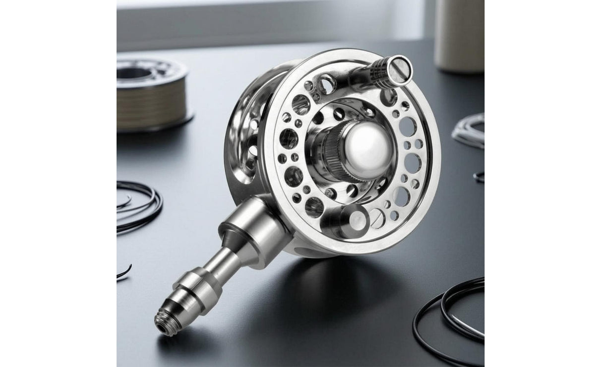 Central-Pin Fishing Reel Perforated Central-Pin Reel Smooth Tackle for Anglers, Line Control