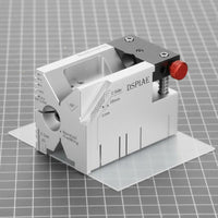 Multi-Purpose Round Rod Drill Guide Compact Size Model Assembly Base Precise Positioning Model Cutting Block Stable Clamping for Hobbyists, Workbench