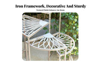 Tiered Corner Stand European design 4-Tier Corner Plant Shelf Floor-Standing Weather Resistant for Gardeners, Homeowners