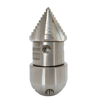 Rotary Nozzle with Ceramic Outlet Rotating Stainless Steel tube Cleaning Nozzle Industrial for Plumbers