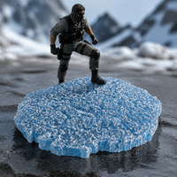 Resin Snow Mountain Base Diorama for Action Figures and Scenery Models
