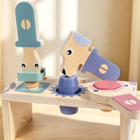 Tool Table Toy Geometric Blocks Children's Playset Hand-Eye Coordination